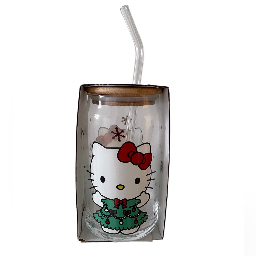 Hello kitty glass cup